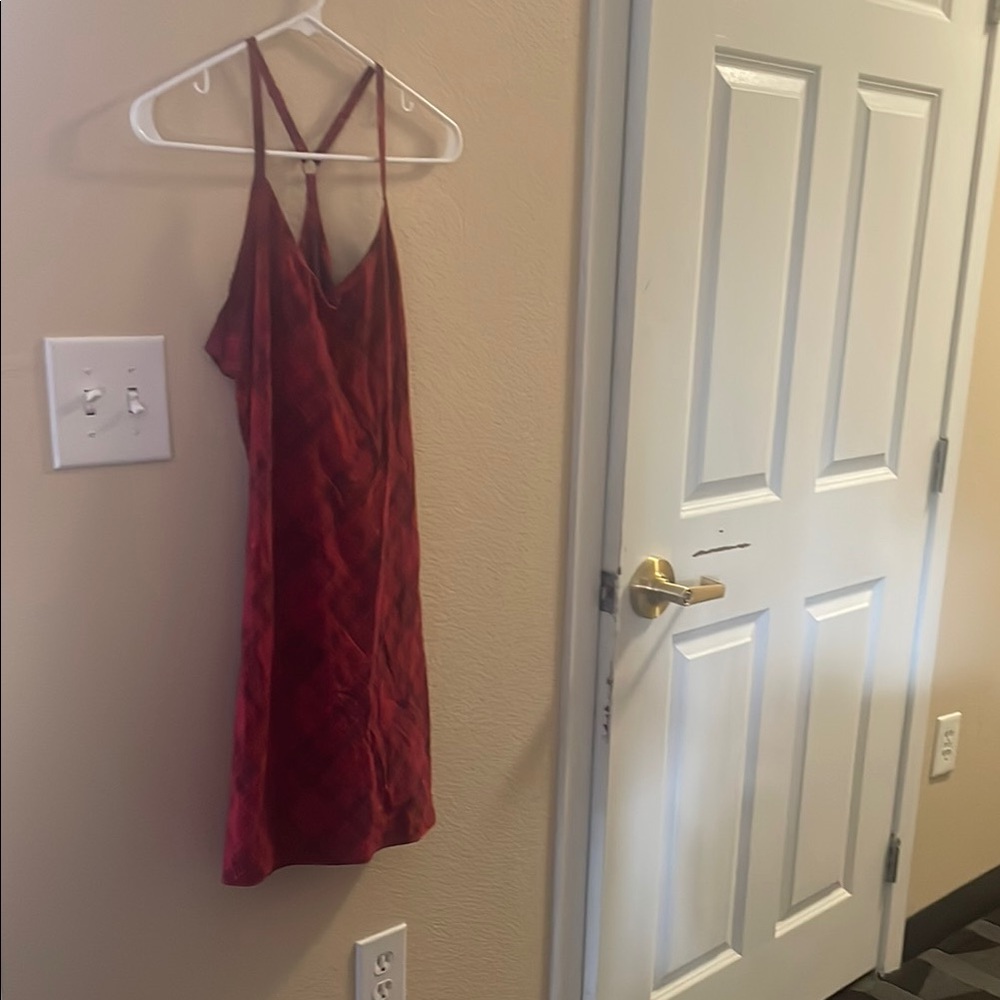 Outdoor Voices Red Patterned dress